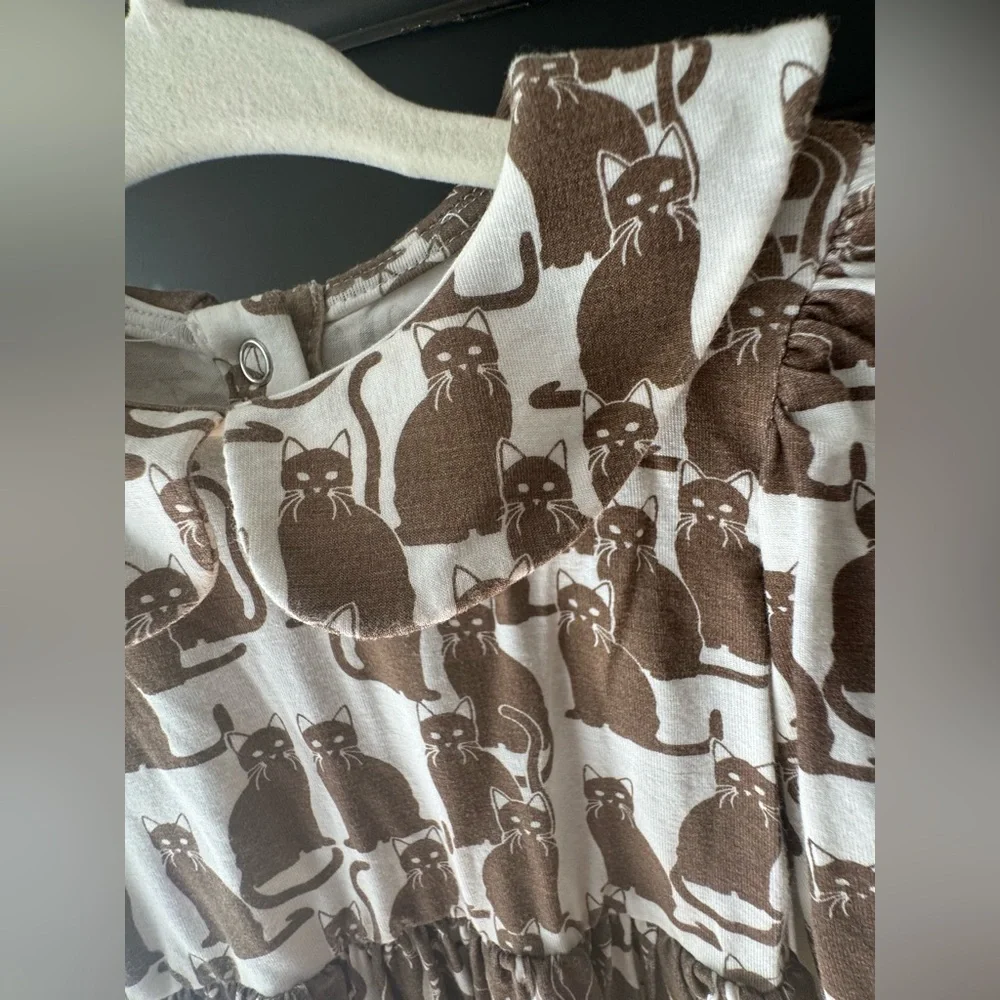 Kate Quinn Brown and Cream Cat onesie